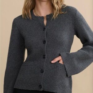 Jenni Kayne Cooper Cardigan - Dark Grey